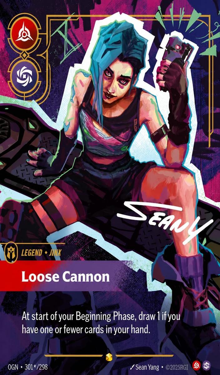 Jinx - Loose Cannon Riftbound Origins Signature #301 Value