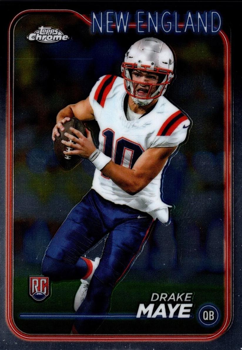 Drake Maye's Cards Are Priced Like a Franchise Quarterback. Wednesday Didn't Look Like One.