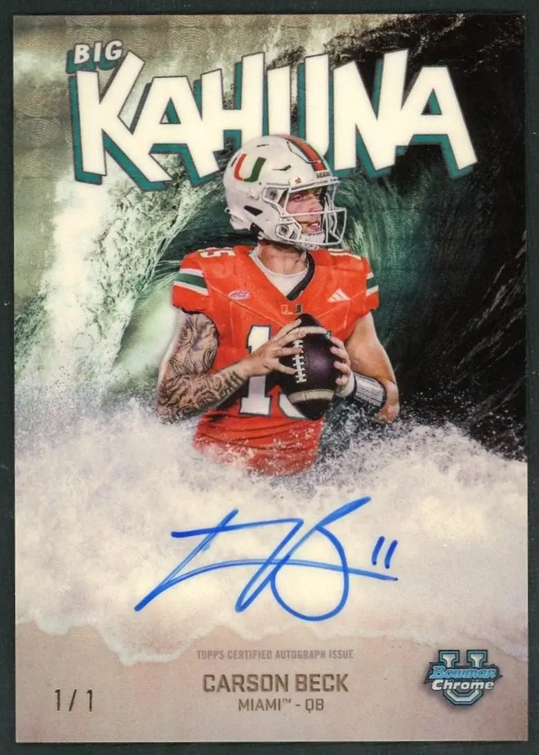 Carson Beck's Cards Are Still Priced Like a Backup. Two Catalysts Land Before September 9.