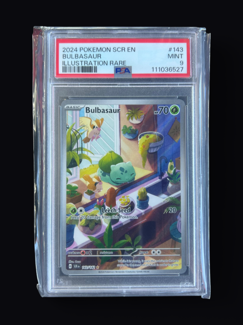 Pokemon SV 151 Bulbasaur 143/165 Illustration Rare Holo PSA 9