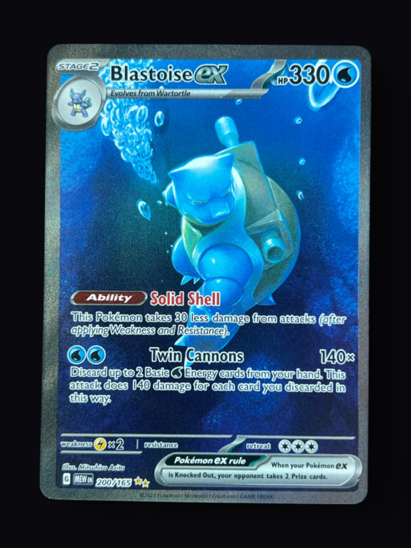 Blastoise ex - 200/165 - SV: Scarlet & Violet 151 (MEW) NM Pokemon