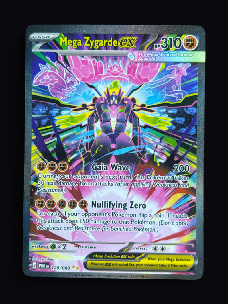 Mega Zygarde ex - 120/088 - ME03: Perfect Order (POR) NM Pokemon