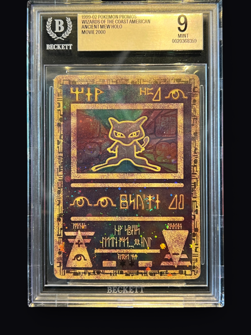 1999-02 Pokemon Promos 2000 Movie WotC American Ancient Mew BGS 9 Beckett