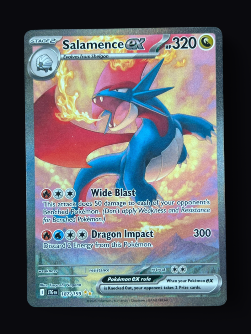 Salamence ex - 187/159 - SV09: Journey Together (JTG) NM Pokemon