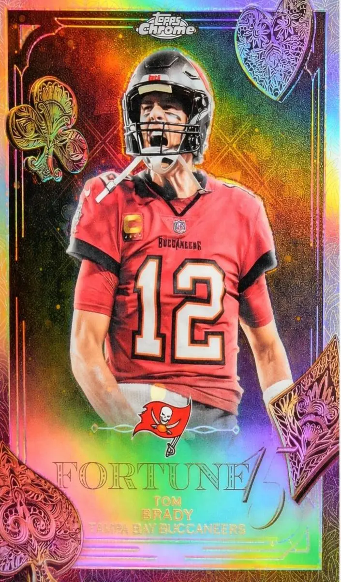 2025 Topps Chrome Football Tom Brady Refractor #F15-35 /499