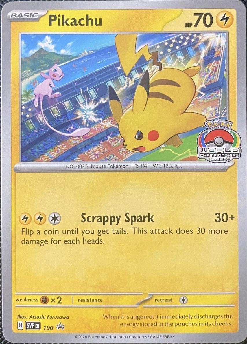 2024 Pokemon Scarlet & Violet Black Star Promos Pikachu #190
