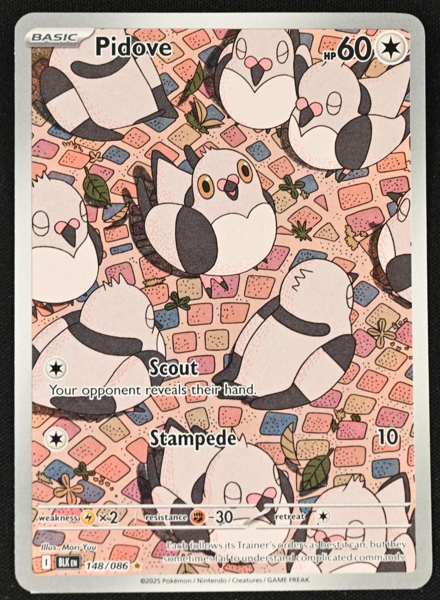 2025 Pokemon Scarlet & Violet Black Bolt Pidove #148