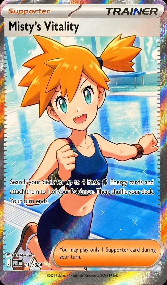 2026 Pokemon Mega Evolution Pitch Black Misty's Vitality #111