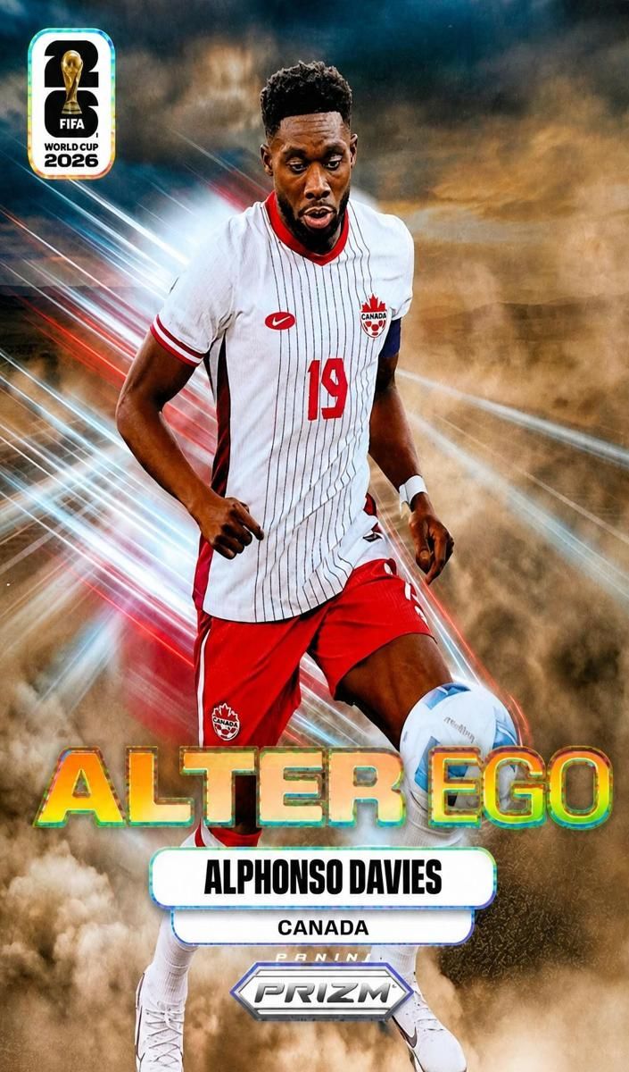 2026 Panini Prizm FIFA World Cup Soccer Alphonso Davies #2