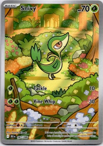 2025 Pokemon Scarlet & Violet Black Bolt Snivy #87