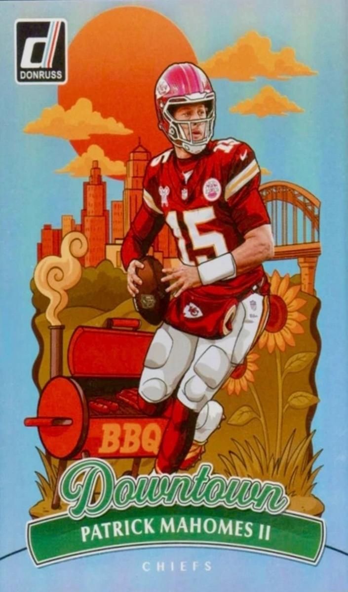 2025 Panini Donruss Football Downtown! Patrick Mahomes II #8