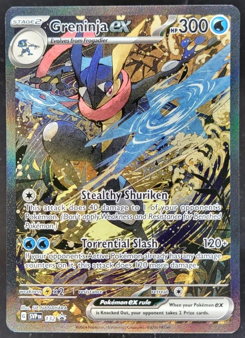 2024 Pokemon Scarlet & Violet Black Star Promos Greninja EX #132