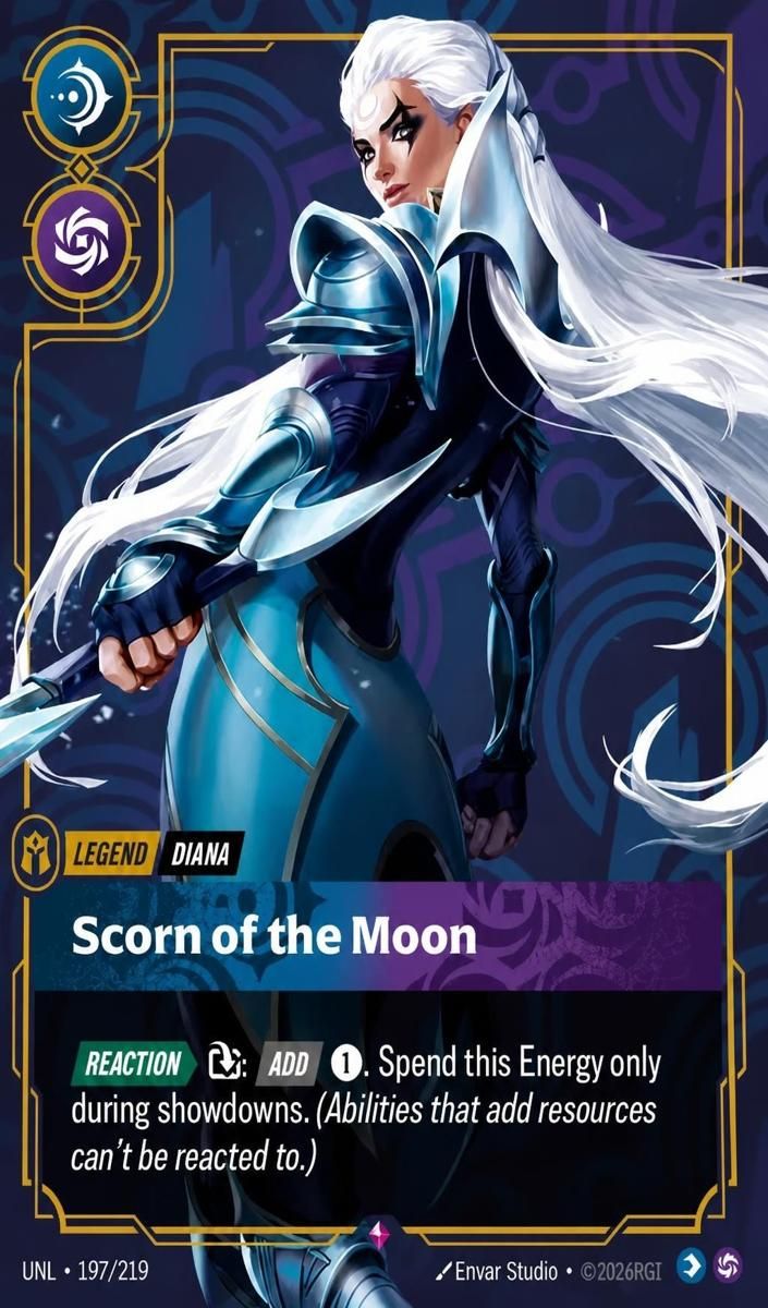 2026 Riftbound Unleashed Diana - Scorn of the Moon #197