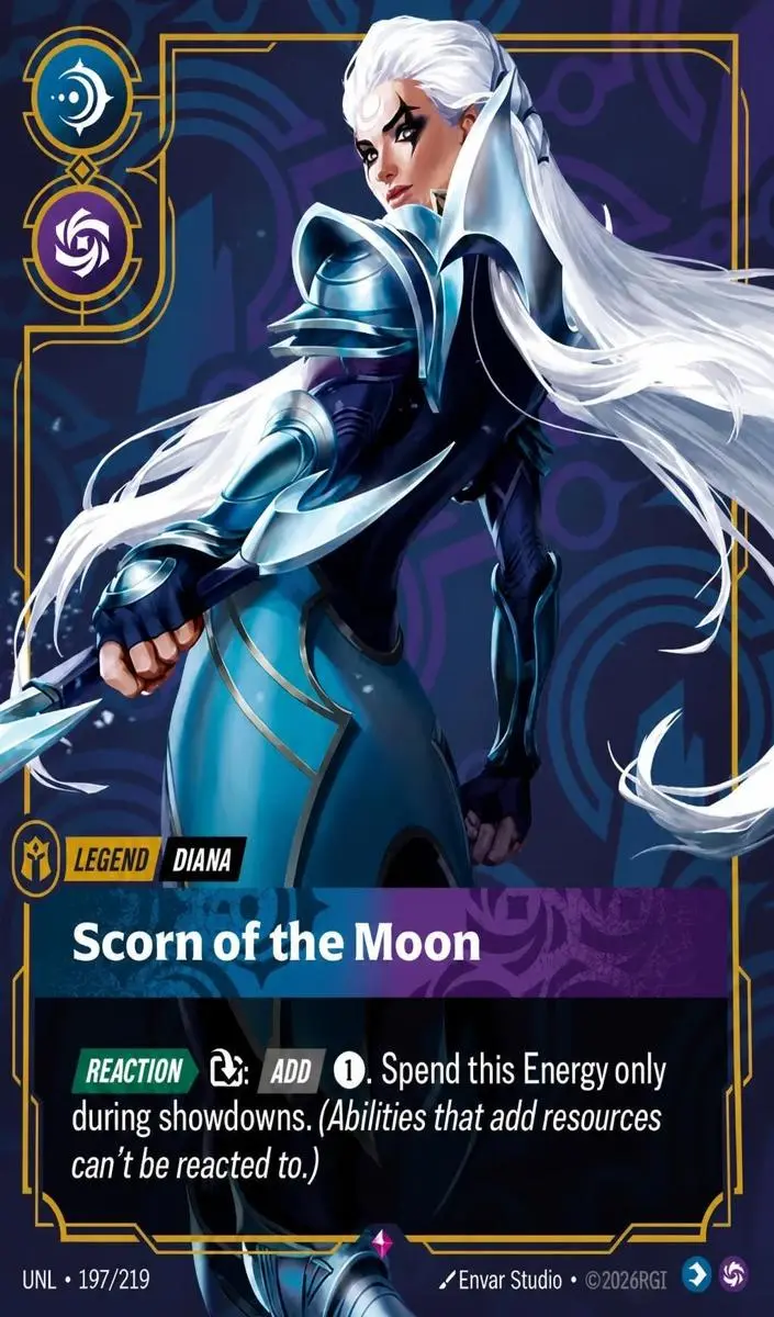2026 Riftbound Unleashed Diana - Scorn of the Moon #197