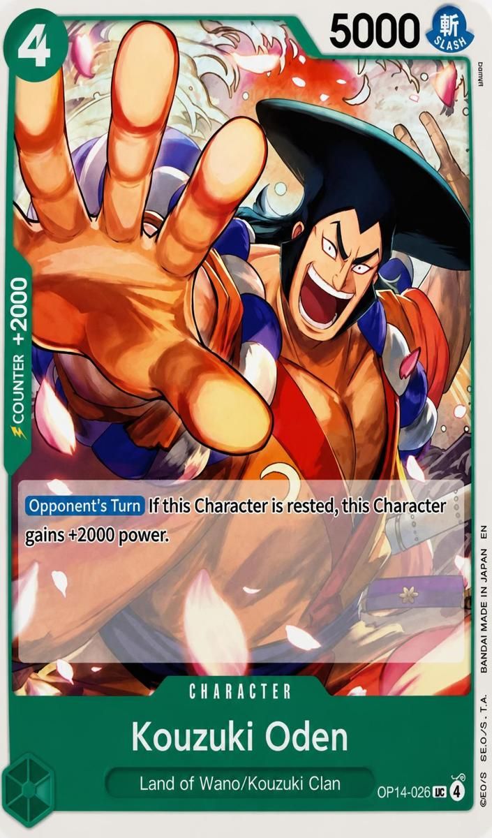 Kouzuki Oden One Piece The Azure Sea's Seven #OP14-026 Value
