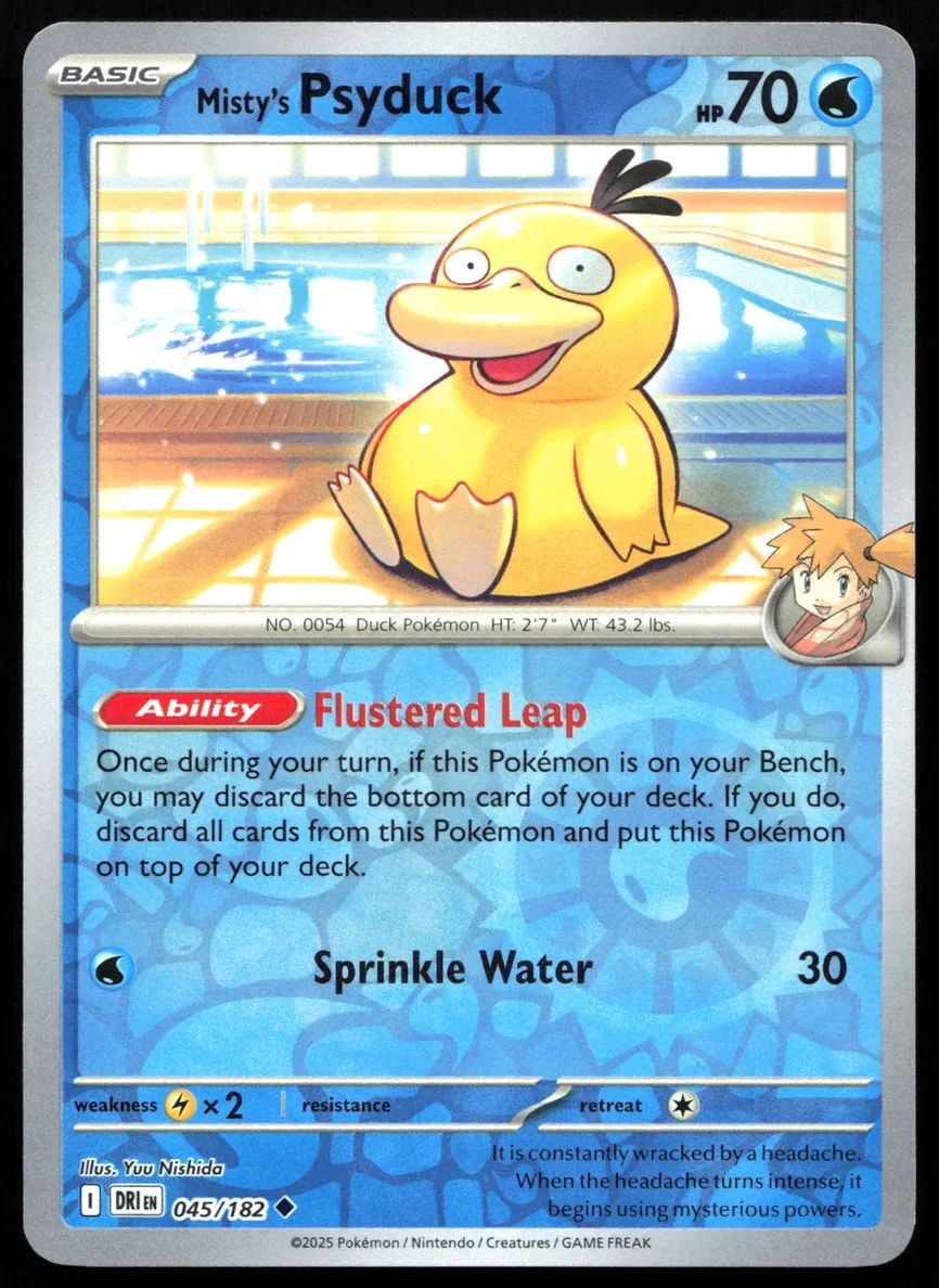 2025 Pokemon Scarlet & Violet Destined Rivals Psyduck holo #45