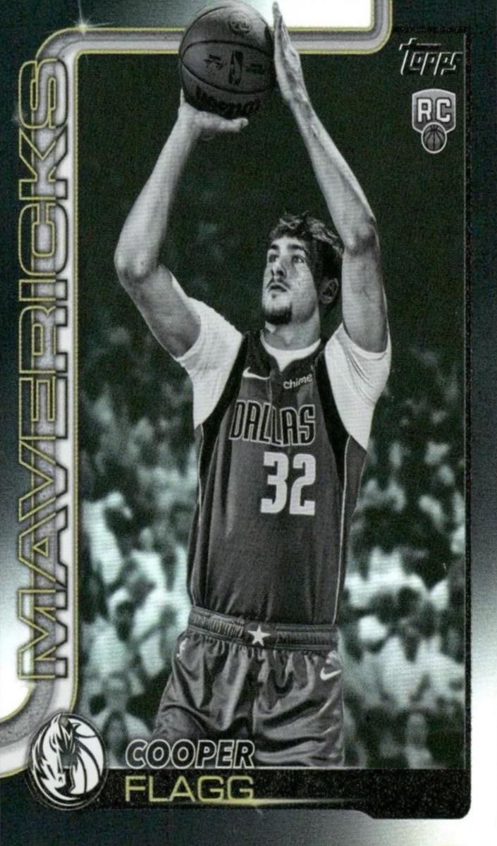 2025 Topps Basketball Cooper Flagg Blackout #201
