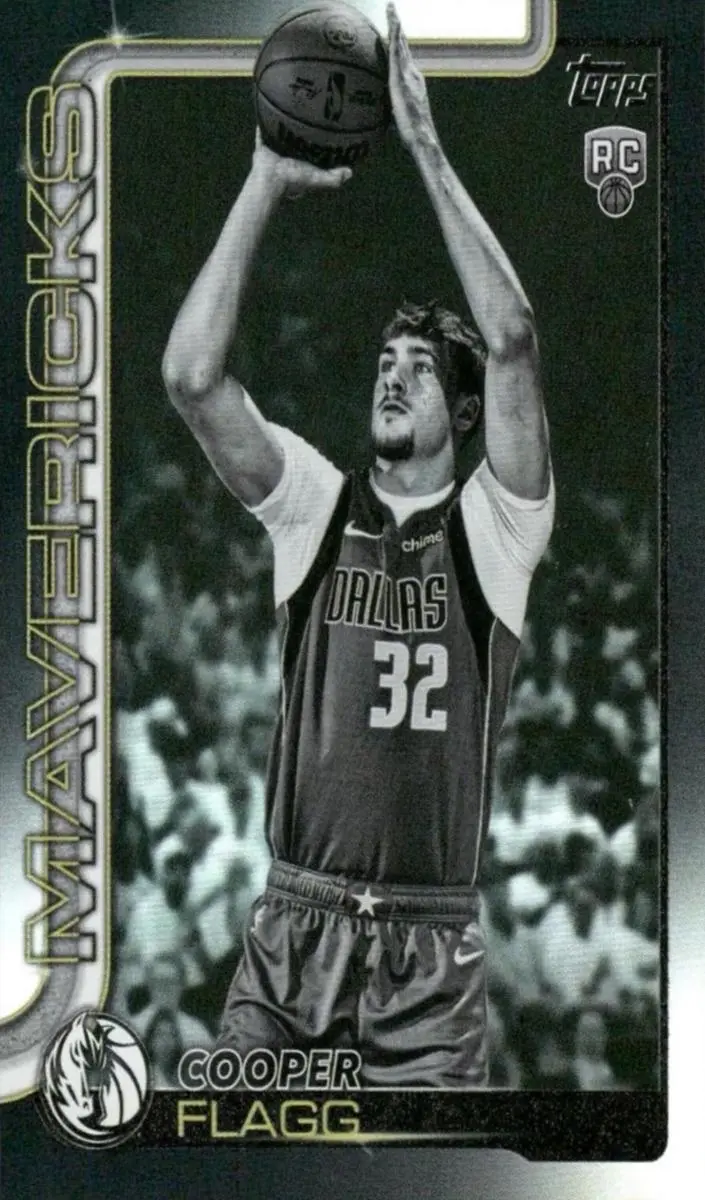 2025 Topps Basketball Cooper Flagg Blackout #201
