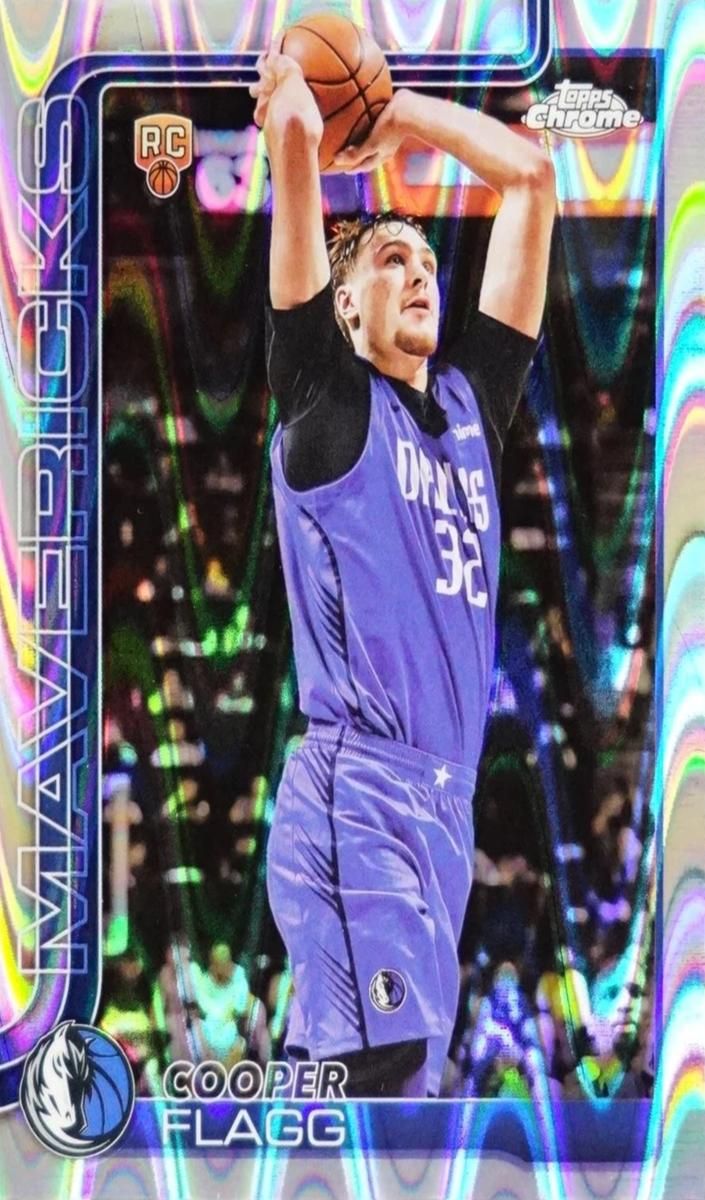 2025 Topps Chrome Basketball Cooper Flagg RayWave Refractor #251