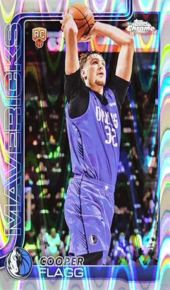 2025 Topps Chrome Basketball Cooper Flagg RayWave Refractor #251