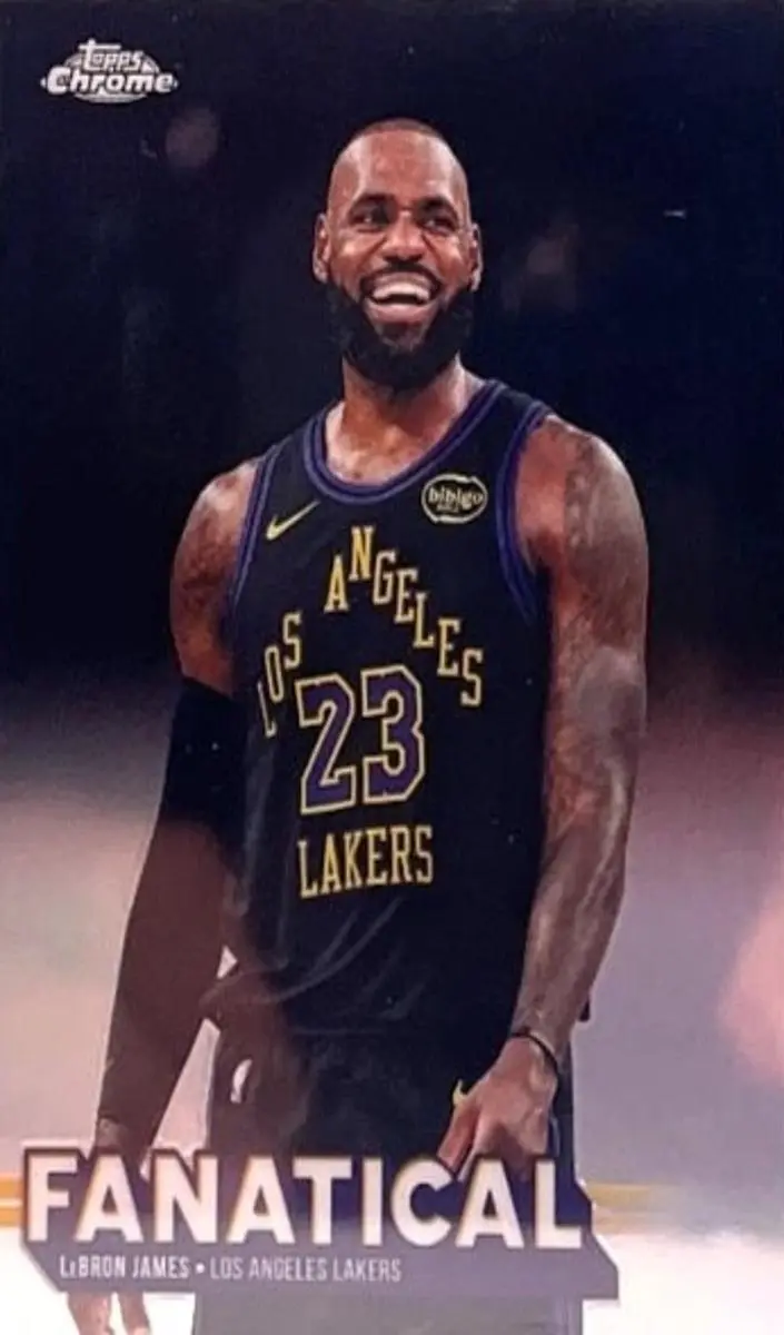 2025 Topps Chrome Update Basketball Fanatical LeBron James #FAN-4