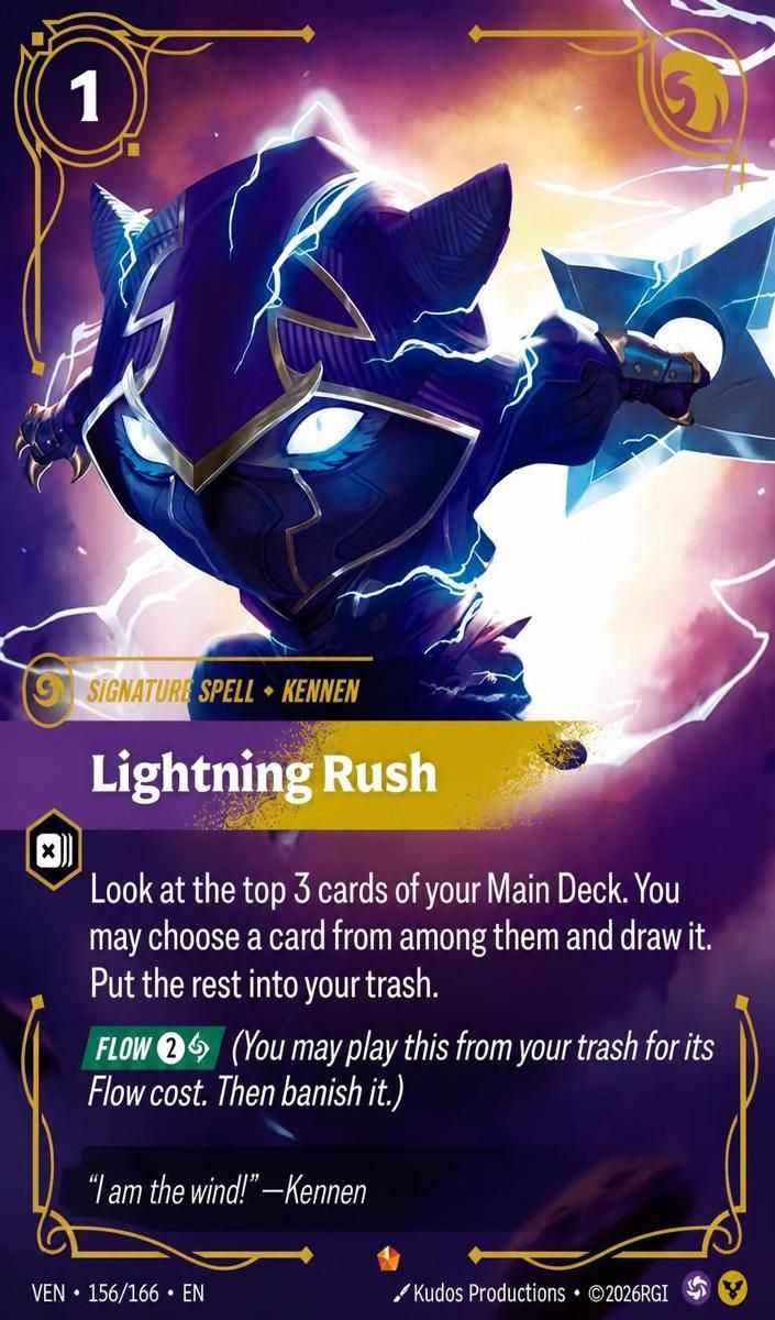 2026 Riftbound Vendetta Lightning Rush #156