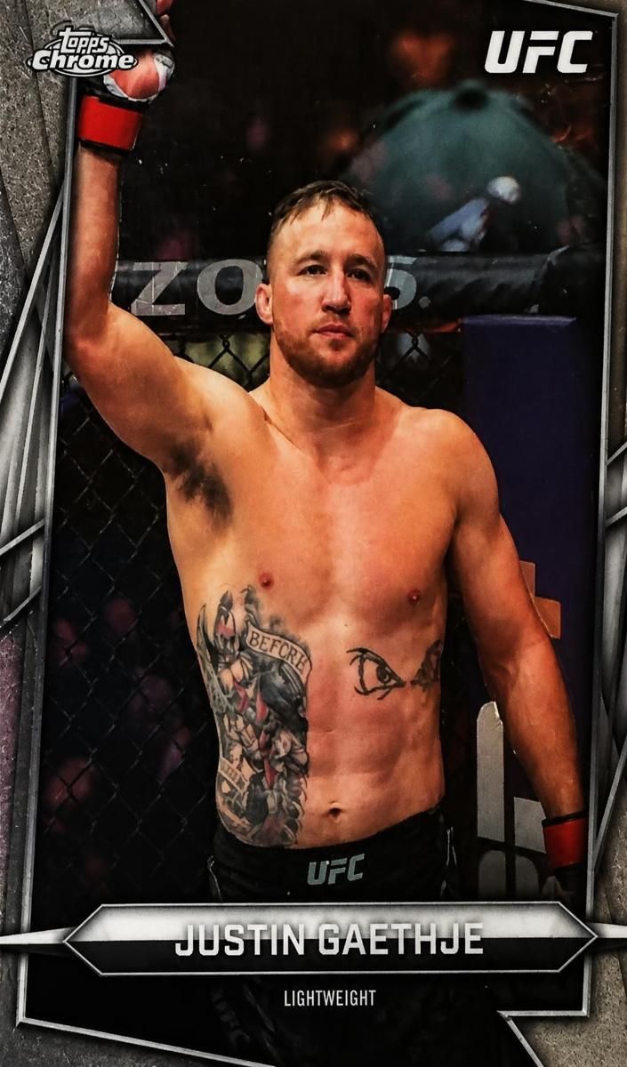 2026 Topps Chrome UFC Justin Gaethje #39