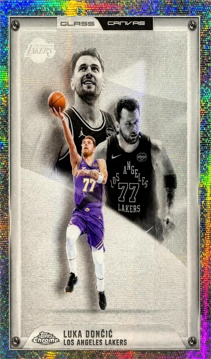 2025 Topps Chrome Update Luka Doncic Glass Canvas #GC-7