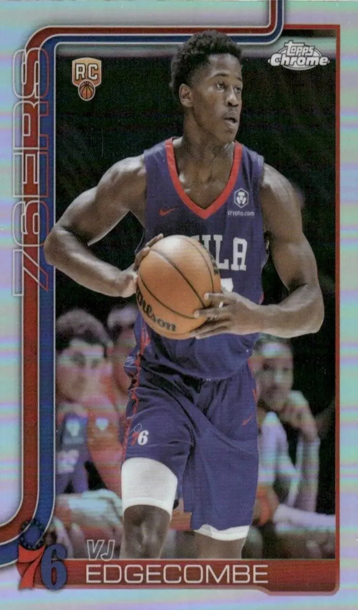 2025 Topps Chrome Basketball VJ Edgecombe Refractor #253
