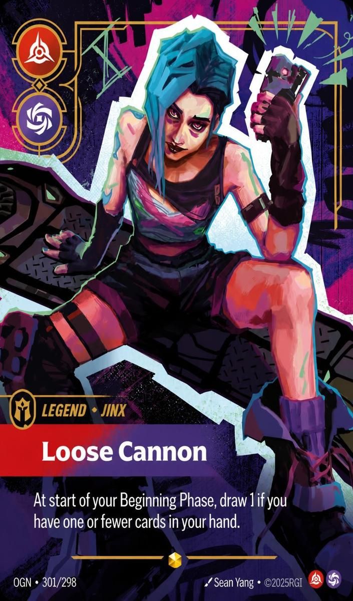 2025 Riftbound Origins Jinx - Loose Cannon Signature #301