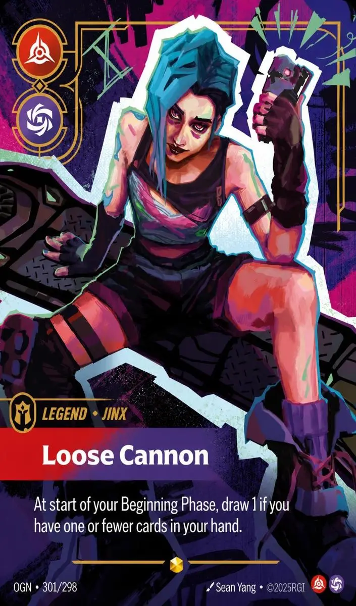 2025 Riftbound Origins Jinx - Loose Cannon Signature #301