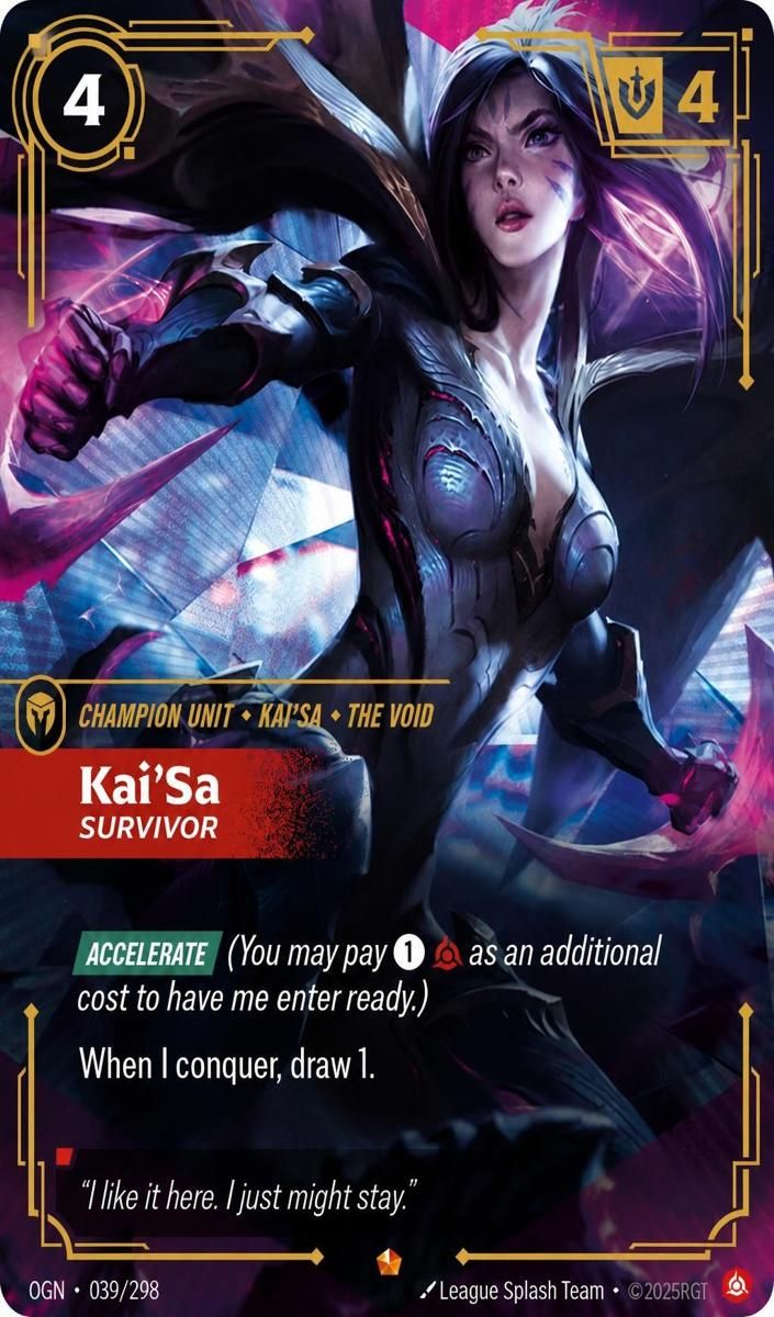 2025 Riftbound Origins Kai'Sa - Survivor #39