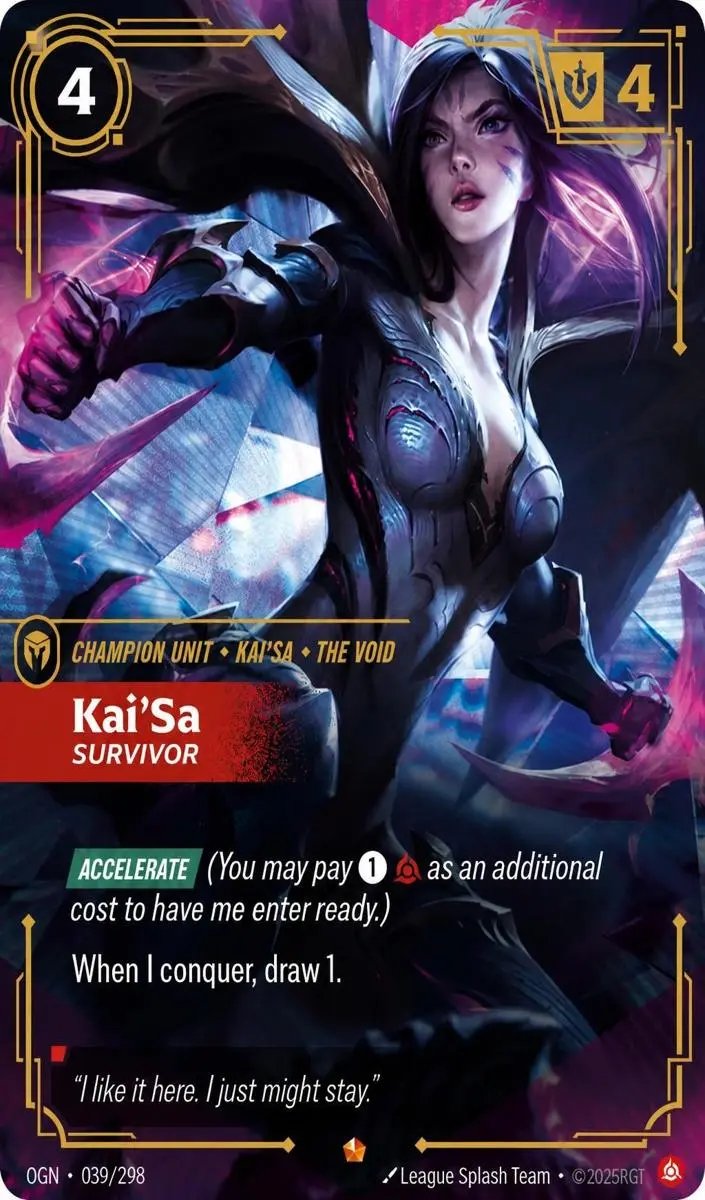 2025 Riftbound Origins Kai'Sa - Survivor #39