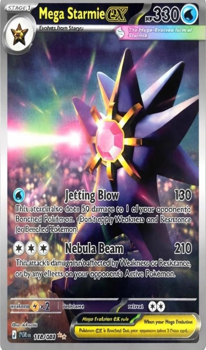 2026 Pokemon Mega Evolution Perfect Order Mega Starmie EX #118