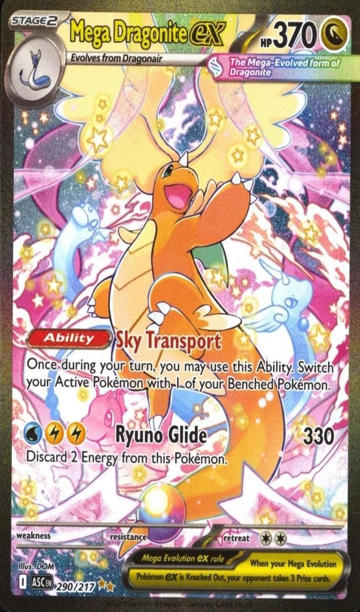 2026 Pokemon Mega Evolution Ascended Heroes Mega Dragonite EX #290