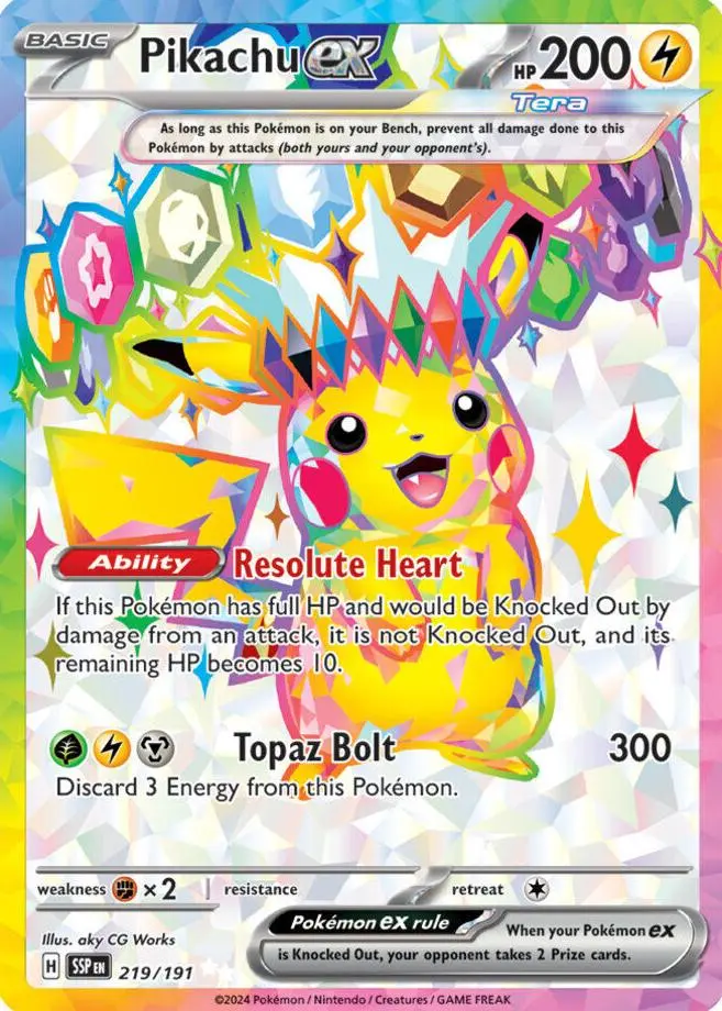 2024 Pokemon Scarlet & Violet Surging Sparks Pikachu #219