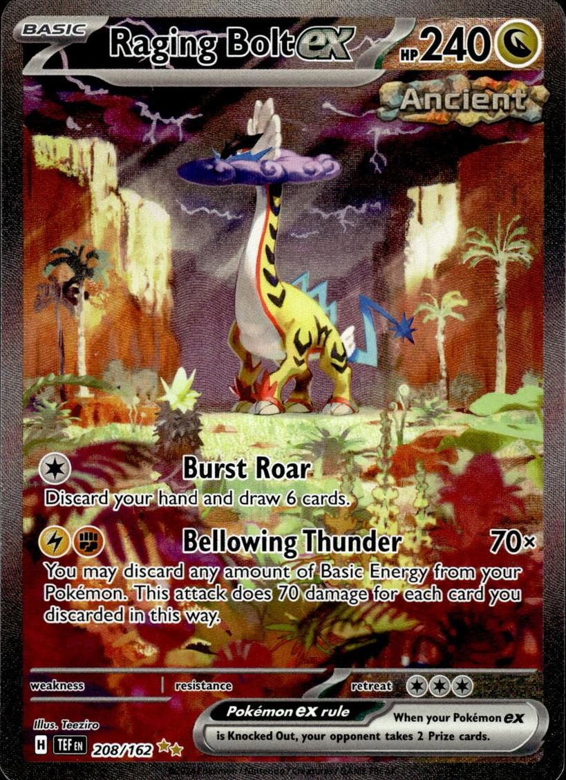 2024 Pokemon Scarlet & Violet Temporal Forces Raging bolt #208