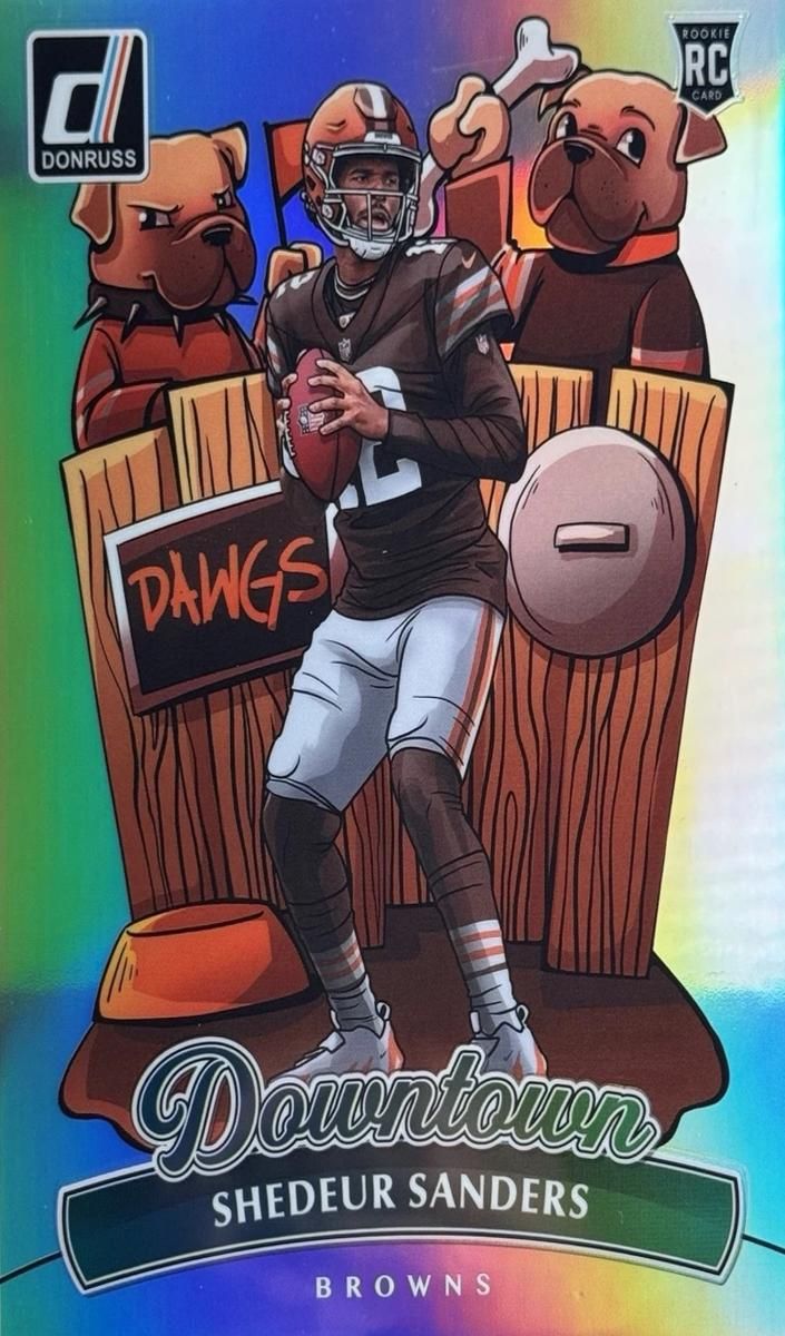 2025 Panini Donruss Football Downtown! Shedeur Sanders #17