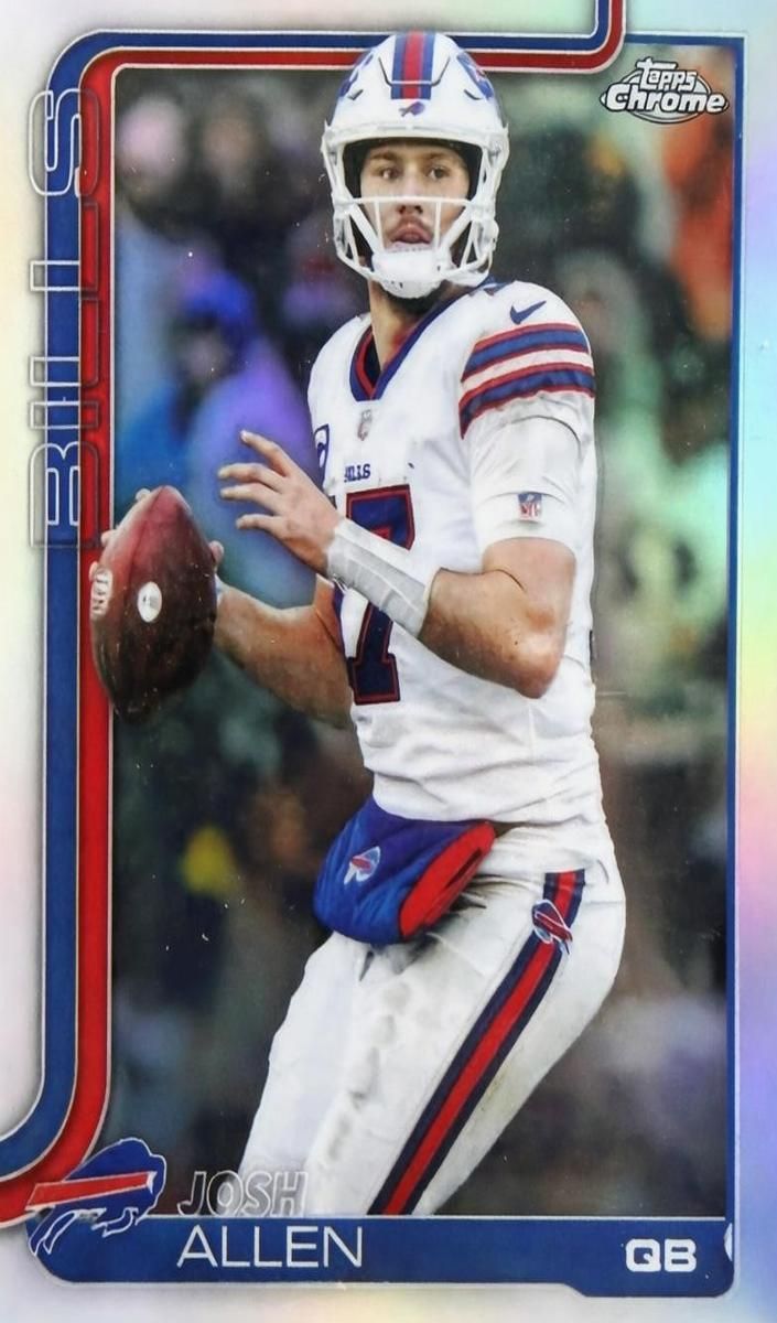 2025 Topps Chrome Football Josh Allen Refractor #34 /499