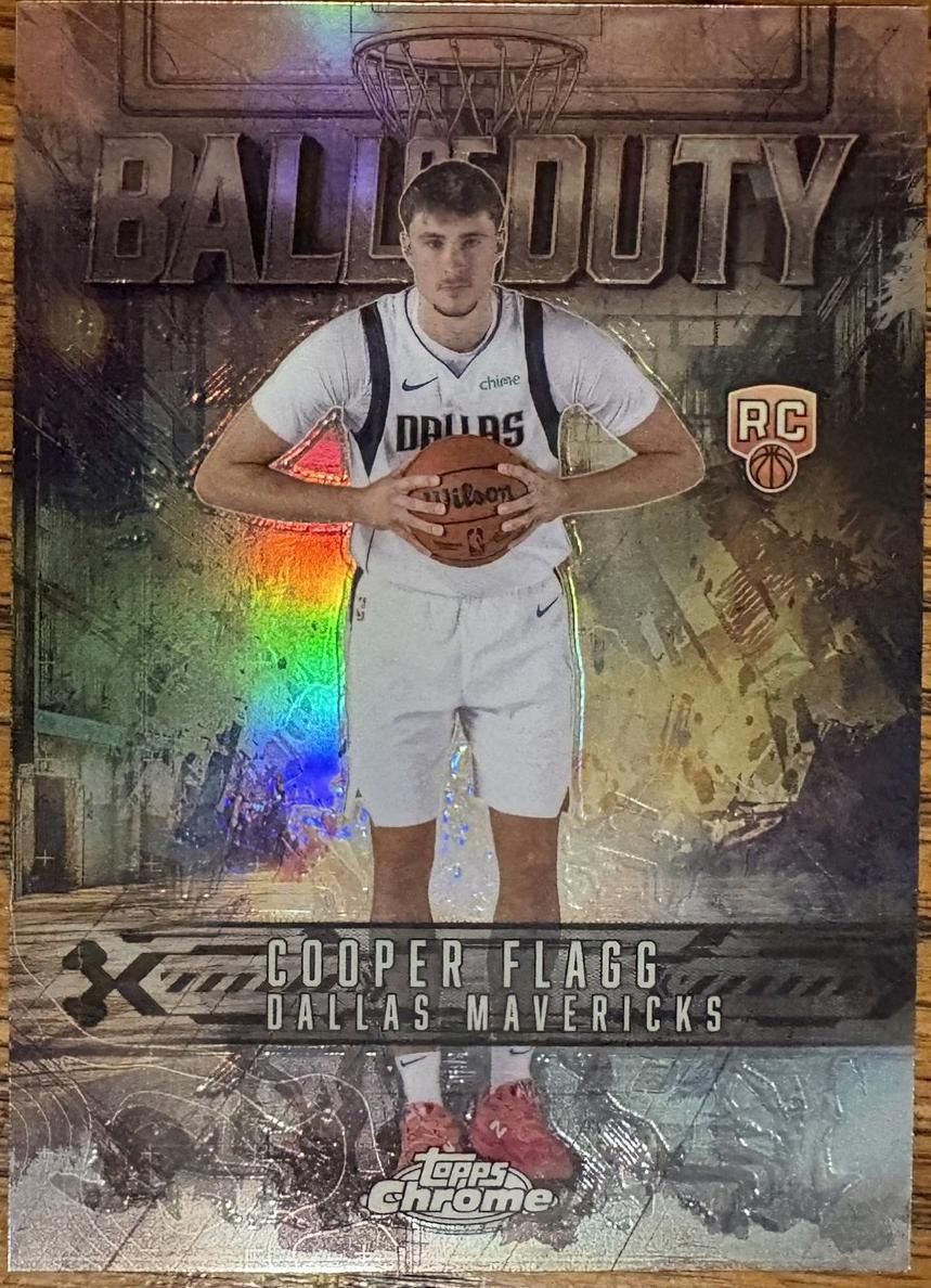 2025 Topps Chrome Basketball Ball of Duty Cooper Flagg Refractor #BD-21