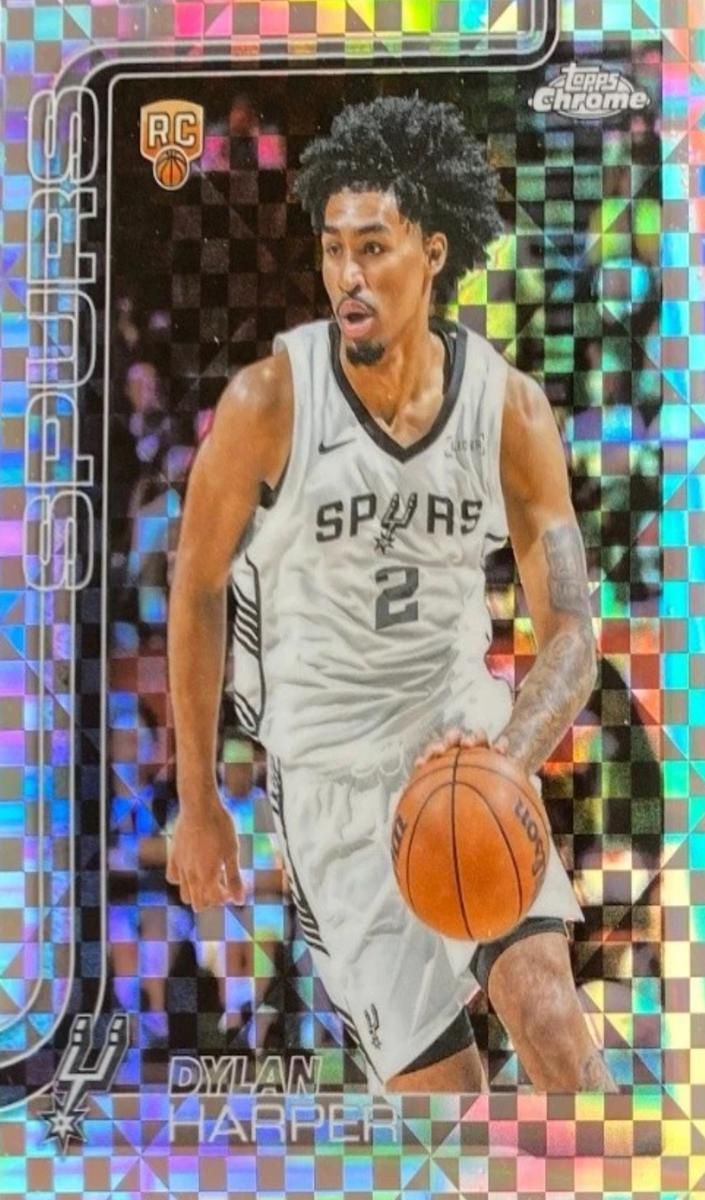 2025 Topps Chrome Basketball Dylan Harper X-Fractor #252