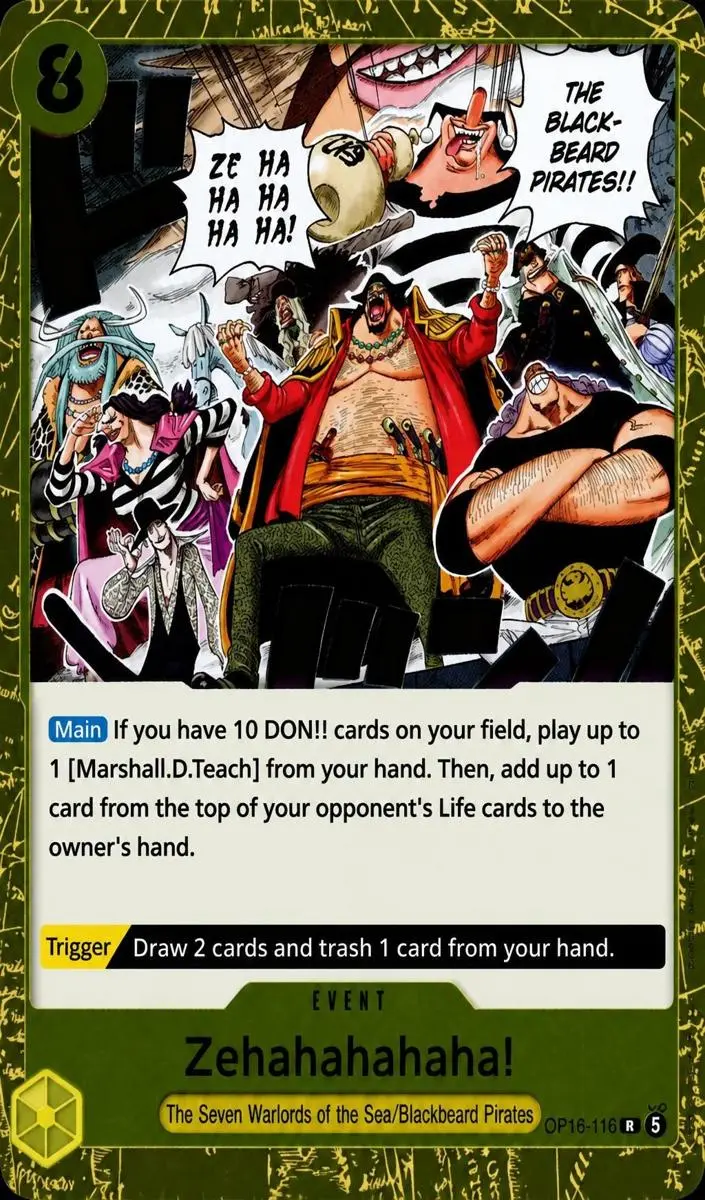 2026 One Piece The Time of Battle Zehahahahaha! #OP16-116