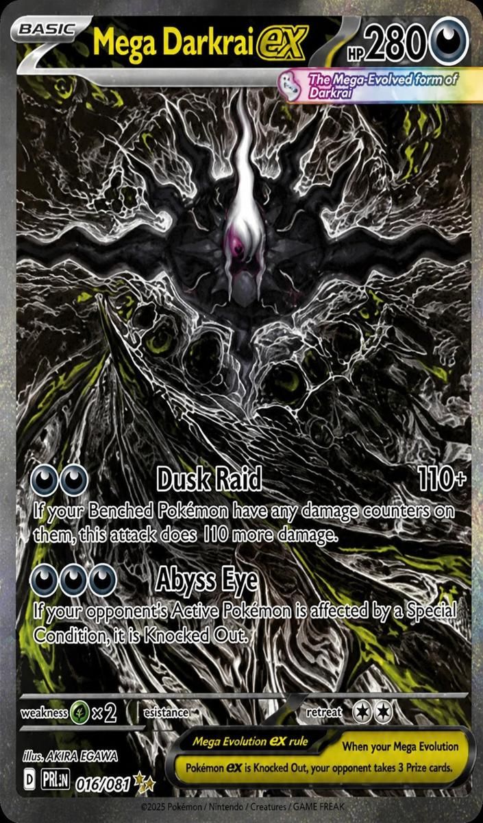 2026 Pokemon Mega Evolution Pitch Black Mega Darkrai EX #116