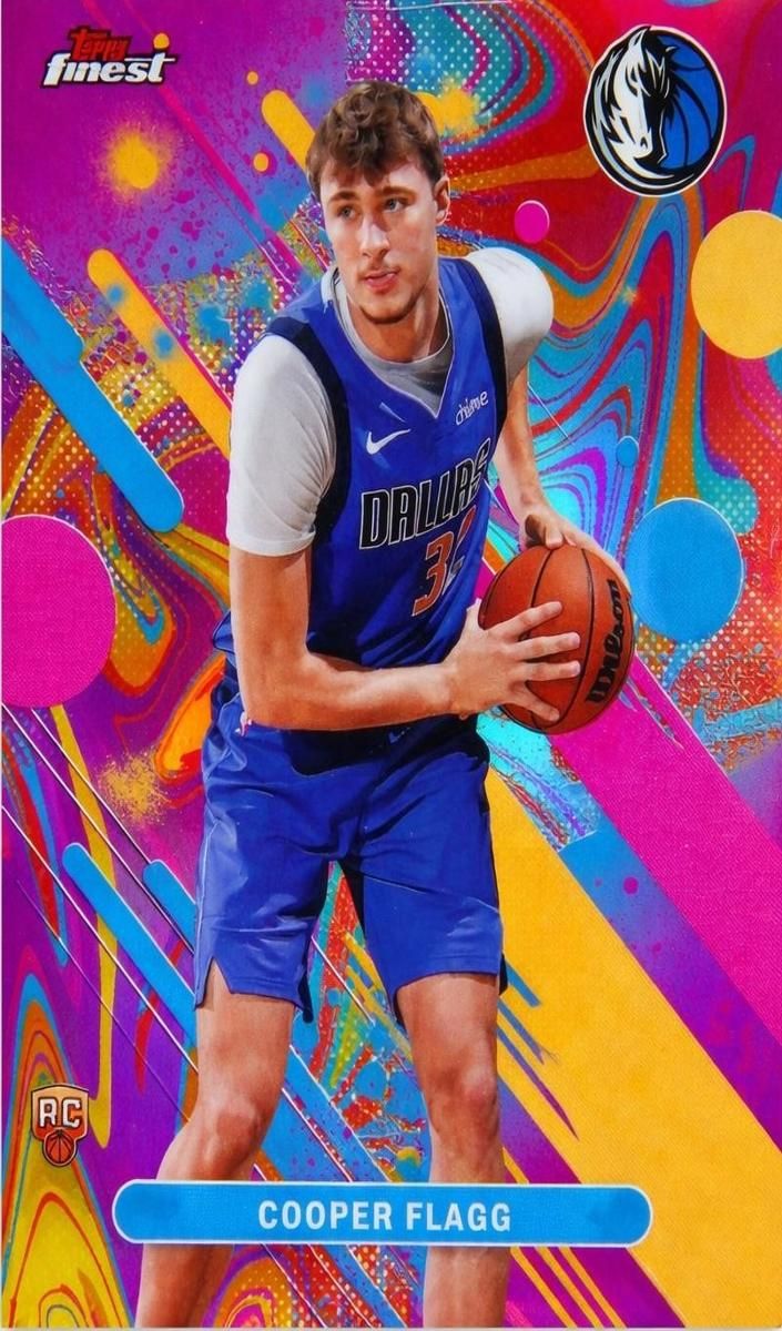 2025 Topps Finest Basketball Cooper Flagg Oil Spill Refractor #1