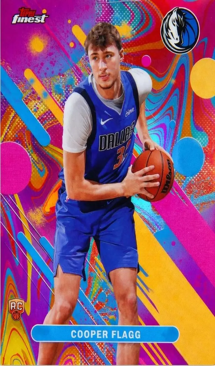 2025 Topps Finest Basketball Cooper Flagg Oil Spill Refractor #1