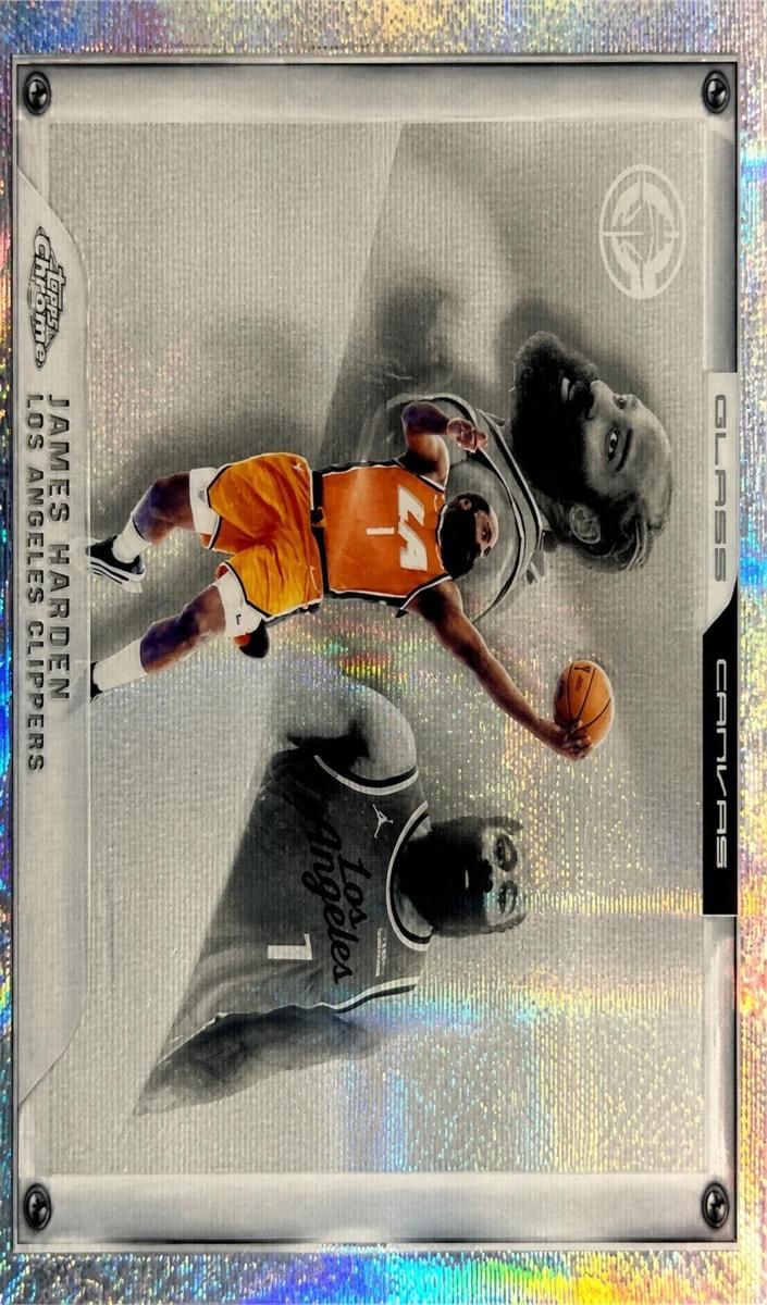 2025 Topps Chrome Update Basketball Glass Canvas James Harden #GC-15