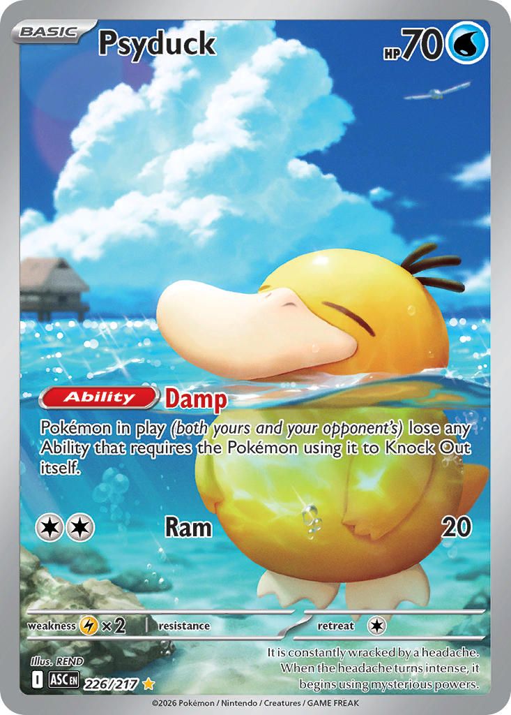 2026 Pokemon Mega Evolution Ascended Heroes Psyduck #226