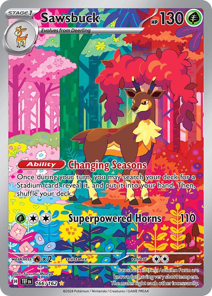2024 Pokemon Scarlet & Violet Temporal Forces Sawsbuck #166