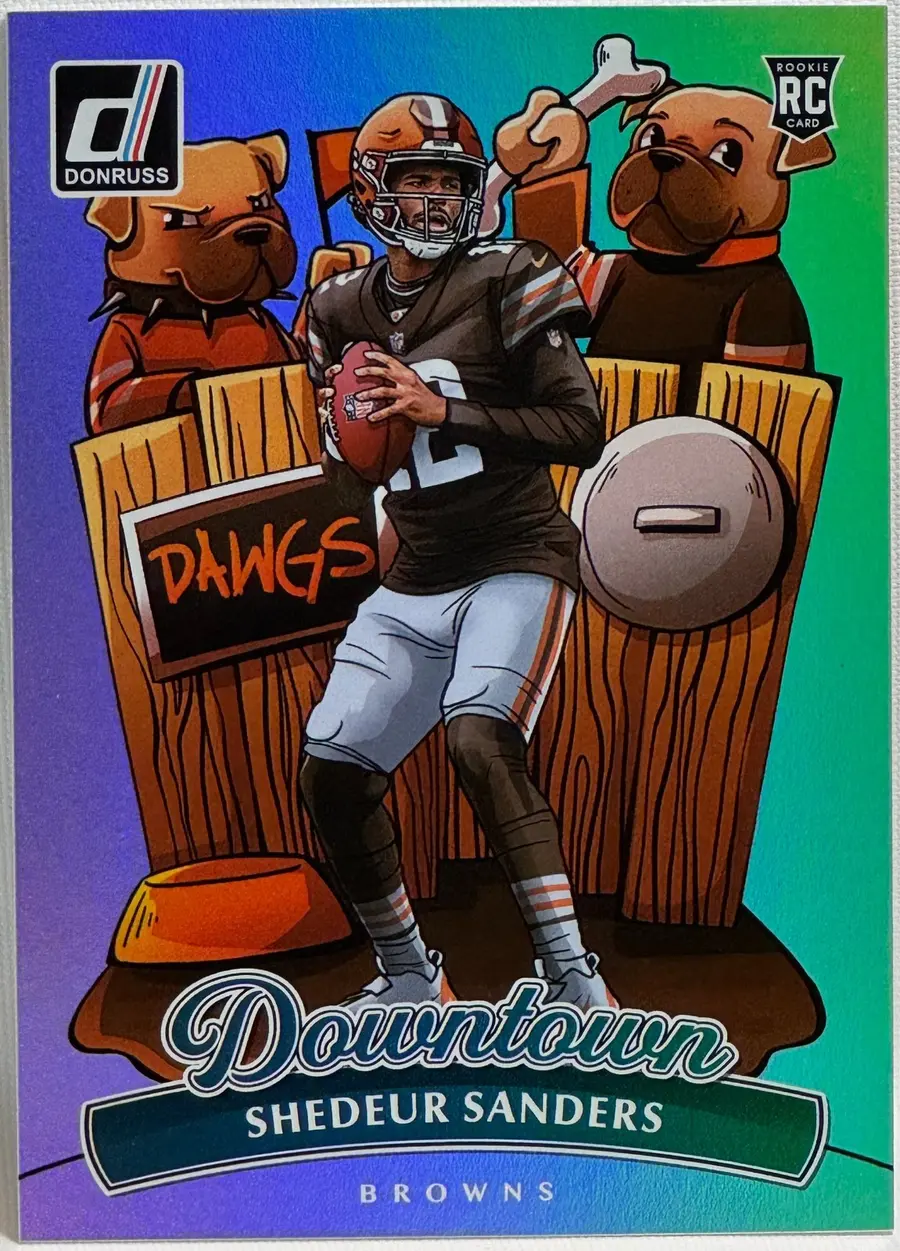 2025 Panini Donruss Football Downtown! Shedeur Sanders Downtown #17