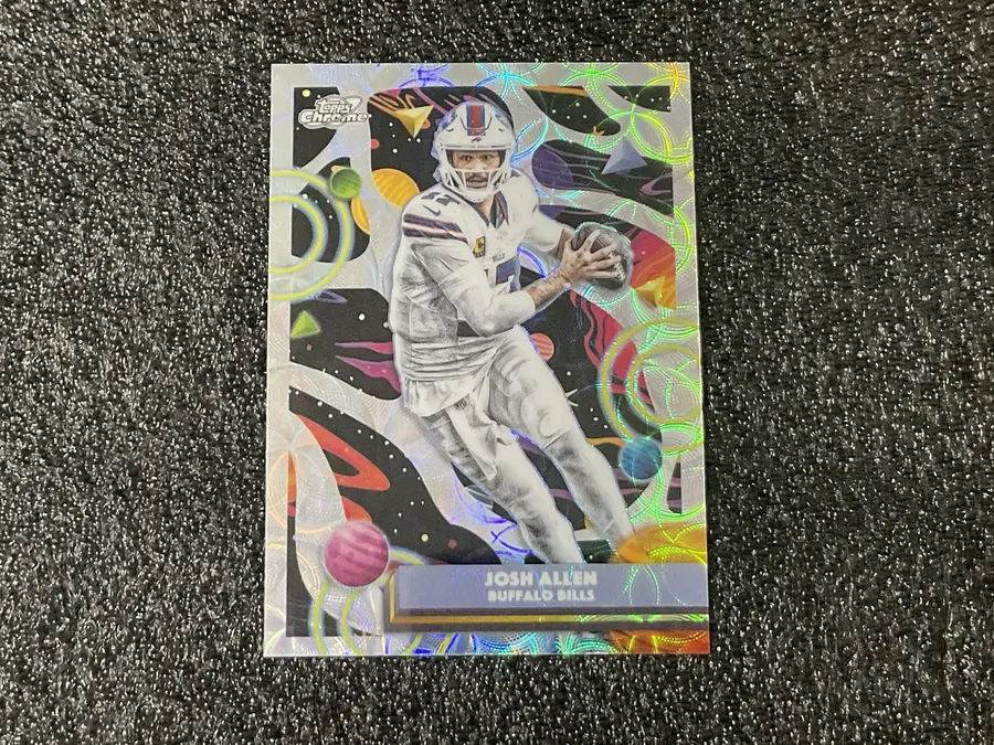2025 Topps Cosmic Chrome Football Josh Allen Refractor #10